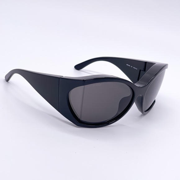 NEW BALENCIAGA BB0154S 001 UNISEX SUNGLASSES BALENCIAGA GOOGLES EYEWEAR - Picture 7 of 13